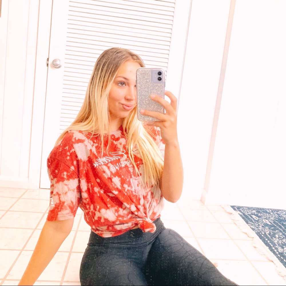 Cadillac Reverse Tie Dye Short Sleeve Racing Tee - Picture 1 of 8